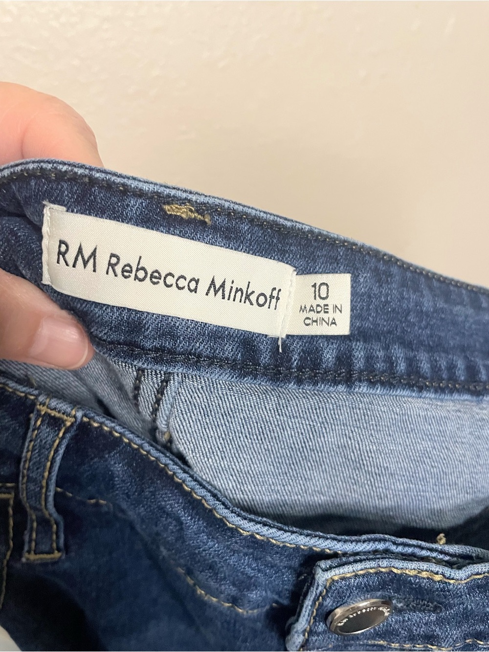RM Rebecca Minkoff High Rise A-Line Denim Shorts 10P - Picture 6 of 8